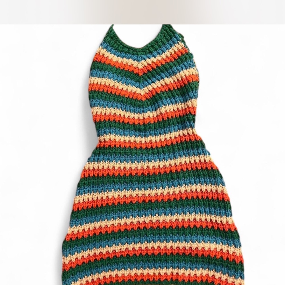 Princess Polly Striped Knit Halter Dress